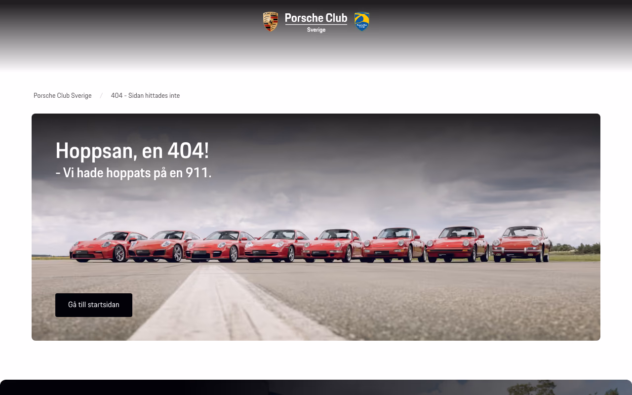Porsche Club events calendar