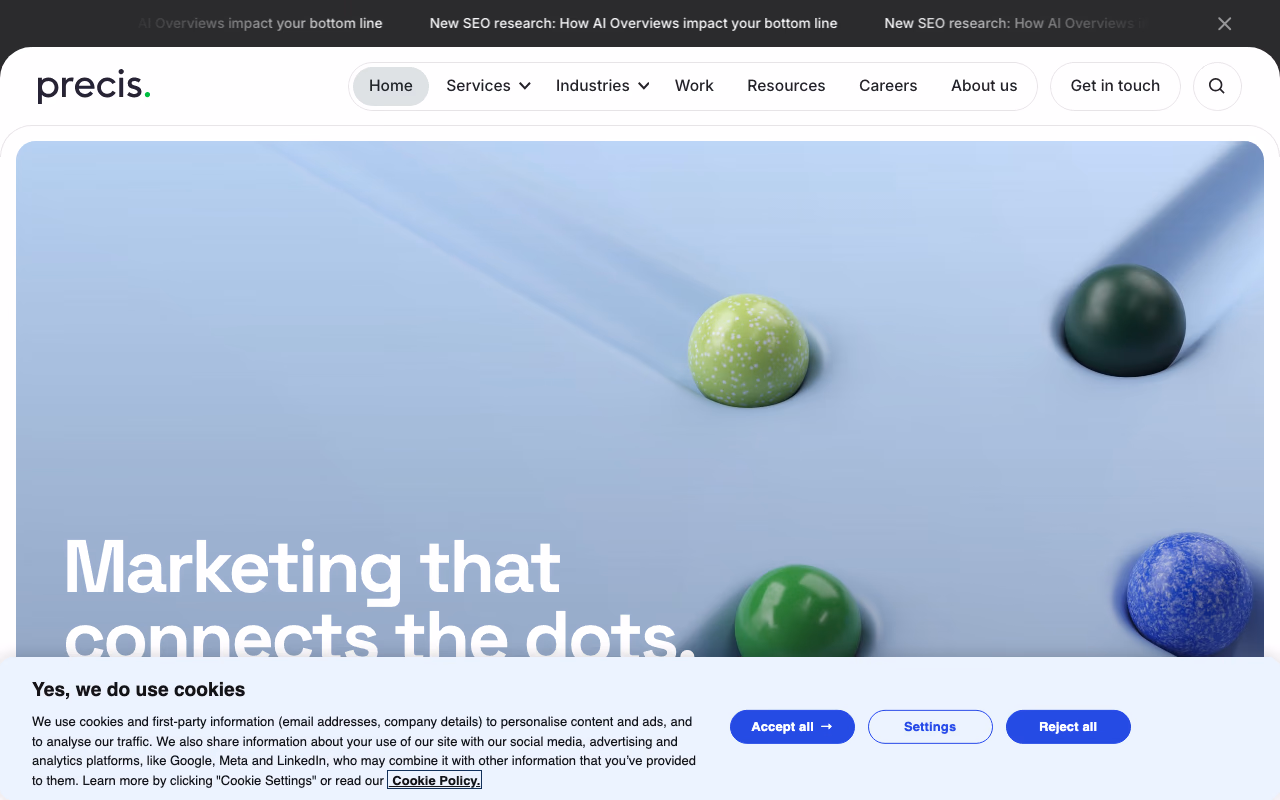 Precis Digital homepage
