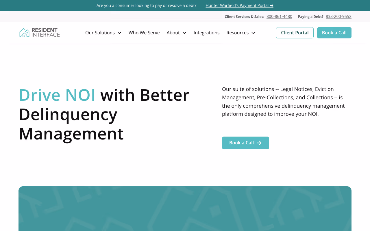 Resident Interface website